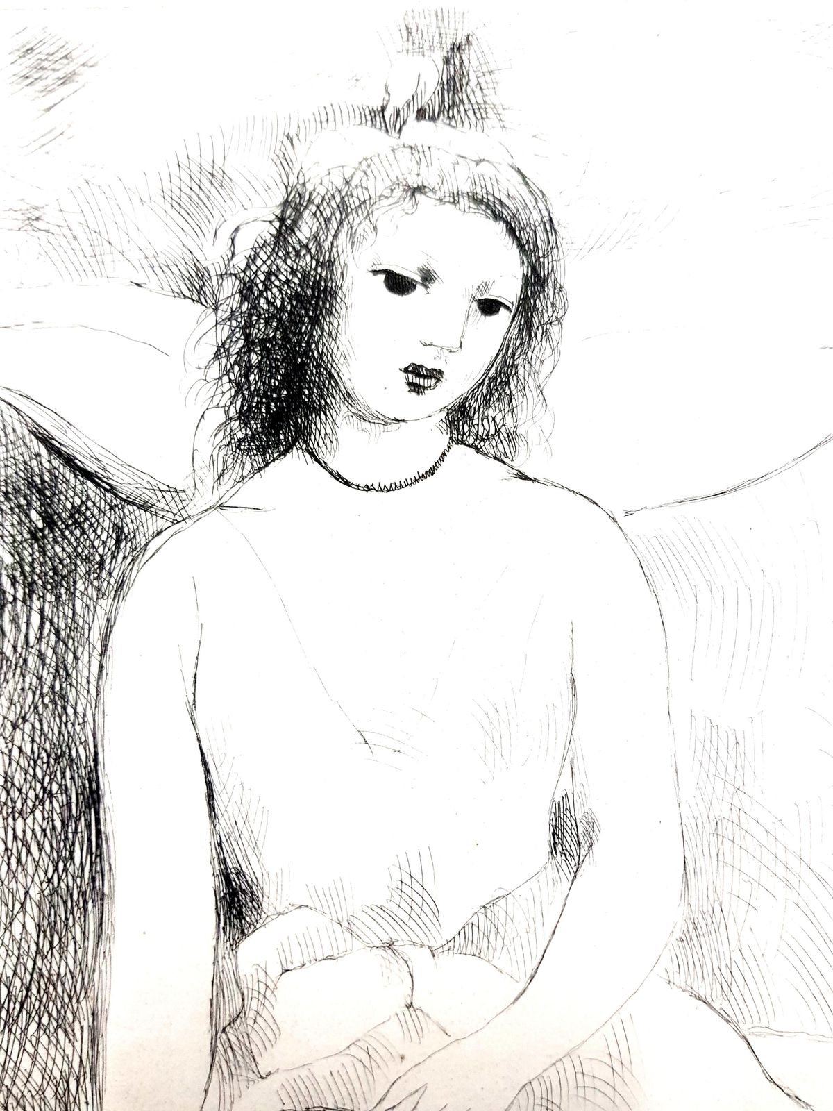 Marie Laurencinmarie Laurencin   Woman Angel   Original Etching1946 photo Art