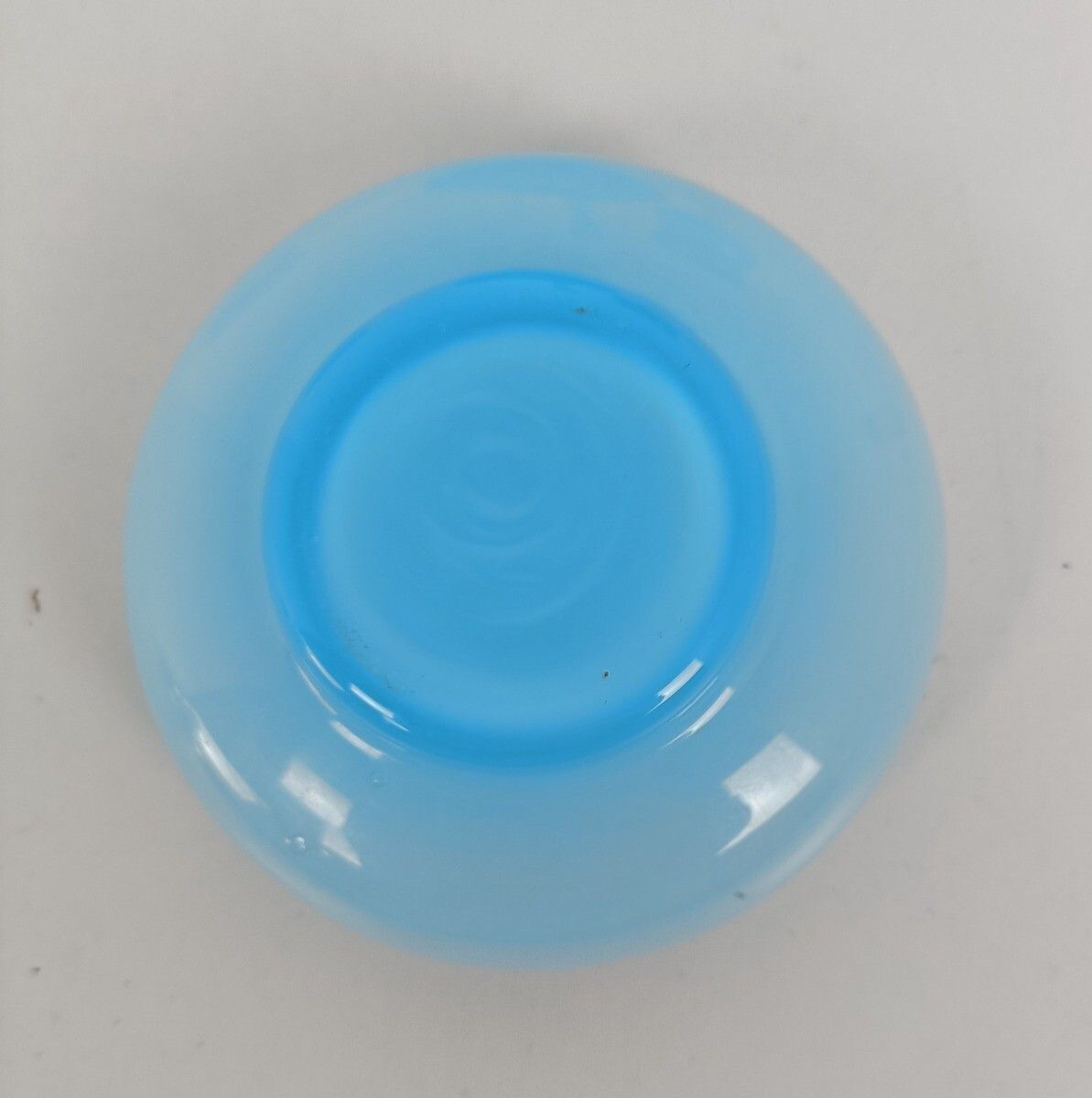 Set Of 3 Azzuro Baby Blue Art Glass Pieces Vase Apothecary Jar Jewelry Trinket B photo vinterior
