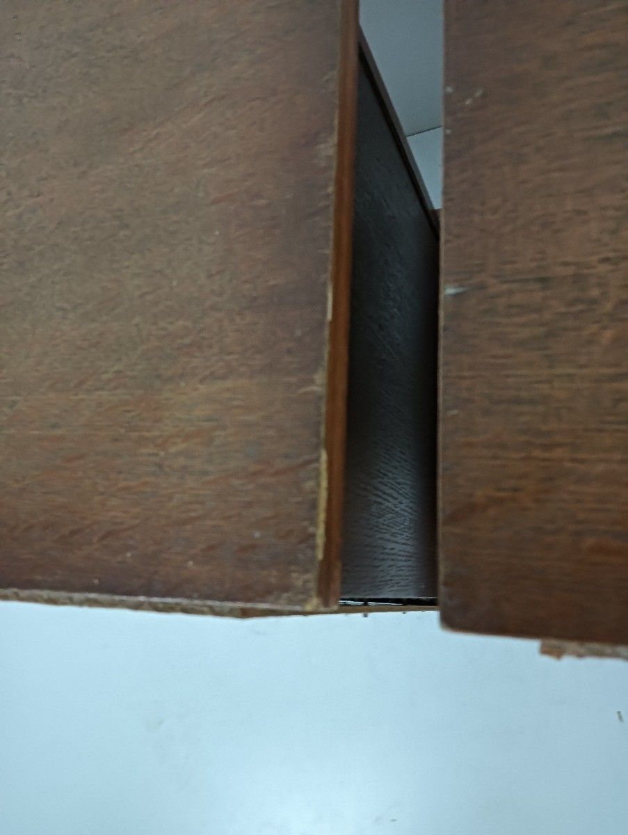 photo for sale Pair Of Modernist Wooden Nightstands Bedroom Cabinets Small End Tables Vintage