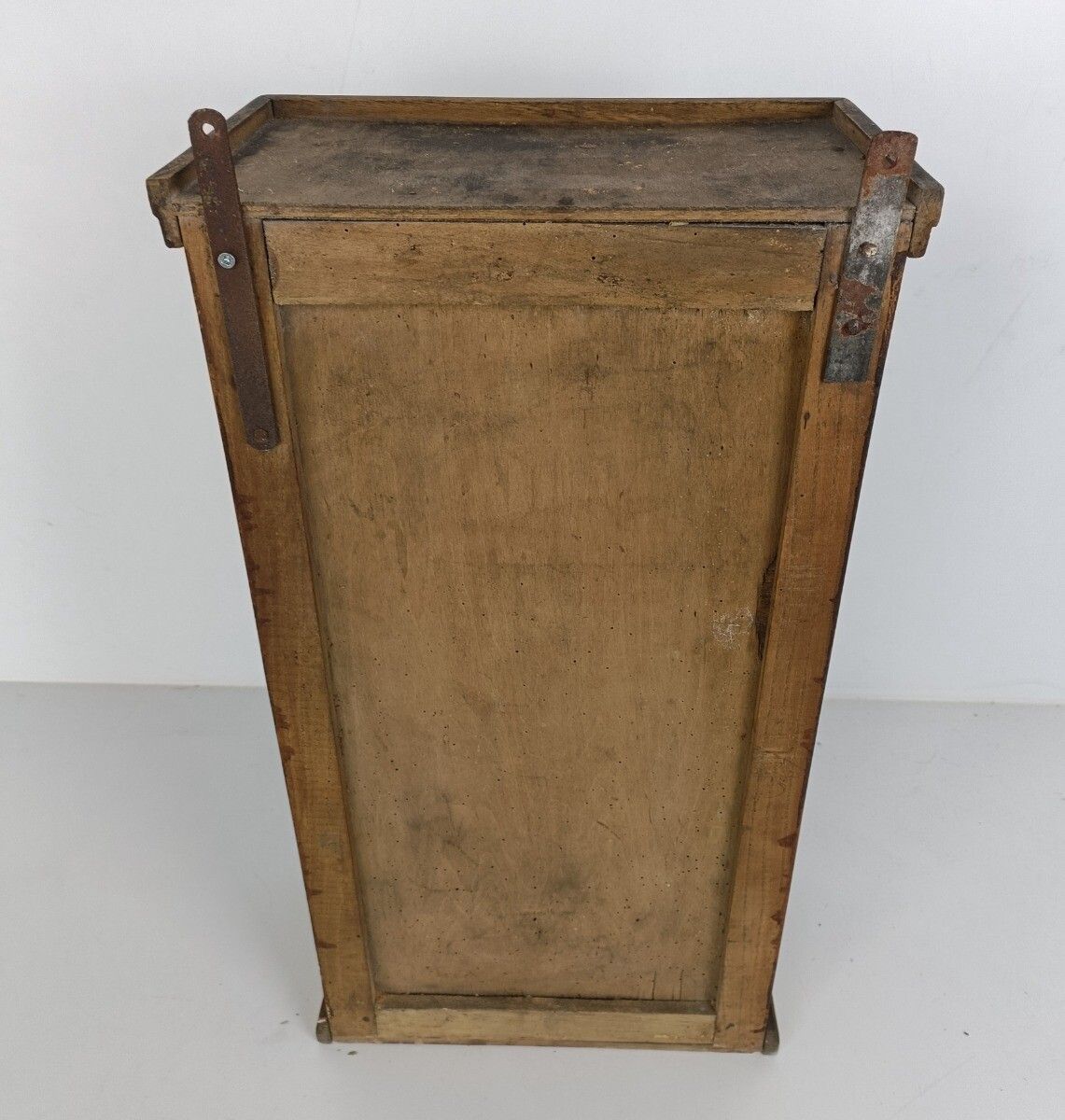 photo furniture Antique Medicine Apothecary Cabinet Barn Style Ornate Carved Wood Kitchen Bathro