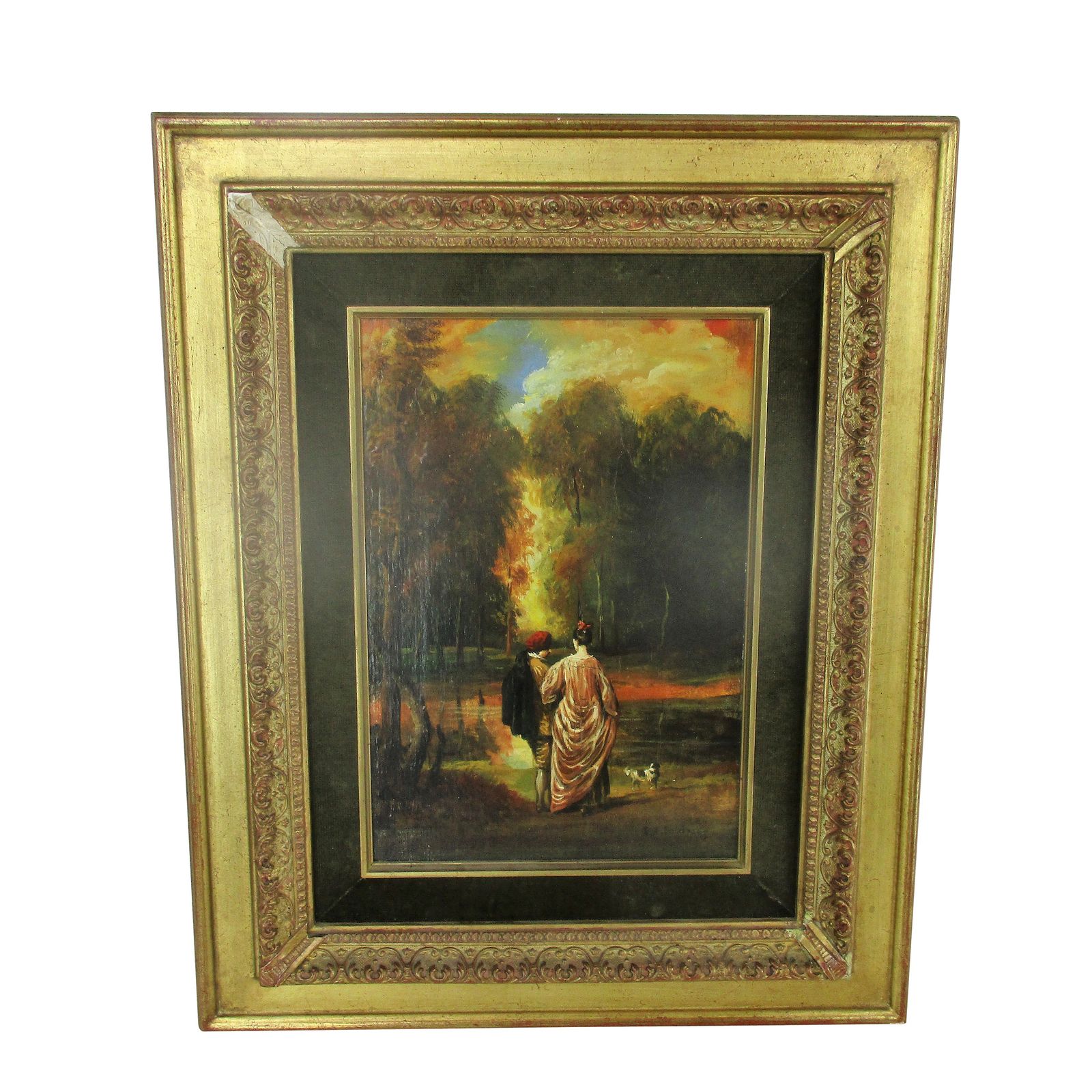 Lovely Painting Gorgeous Ornate Frame From Schleiper & Fils Signed Oil Painting