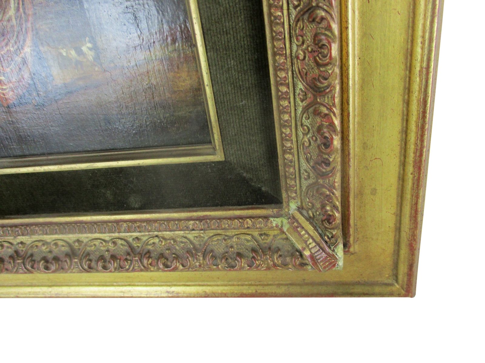 Lovely Painting Gorgeous Ornate Frame From Schleiper & Fils Signed Oil Painting photo for sale