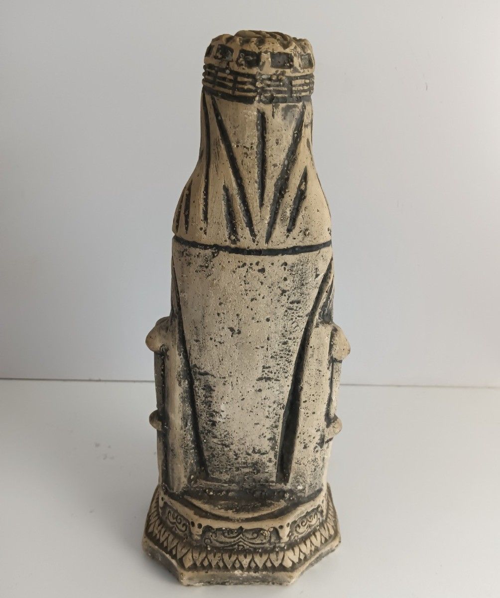 Stoneware Figurine Our Lady Of Notre Dame De Montserrat Black Madonna Infant Jes photo vinterior