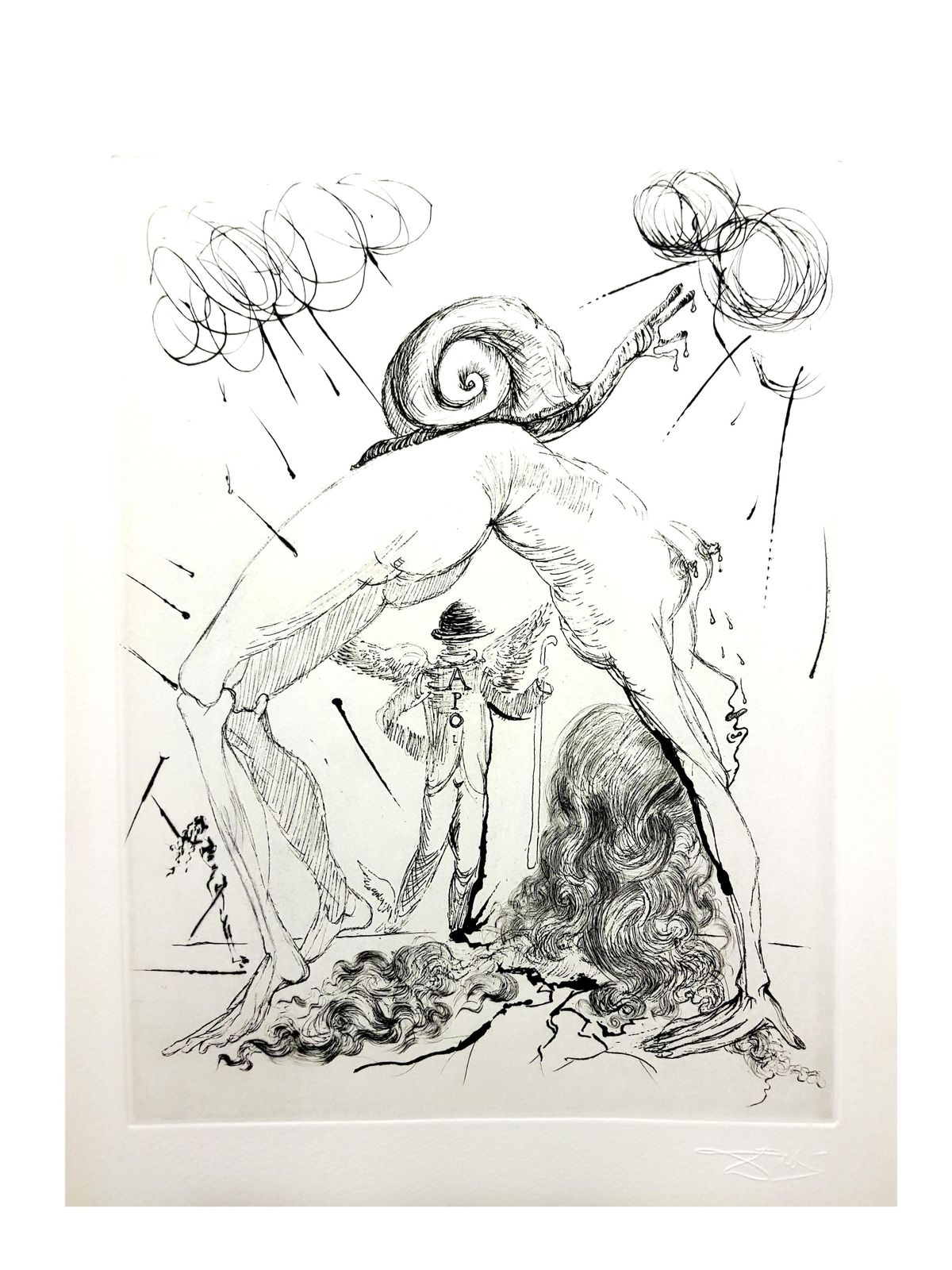 photo furniture Salvador Dalí­Salvador Dali   Nude With Snail1967