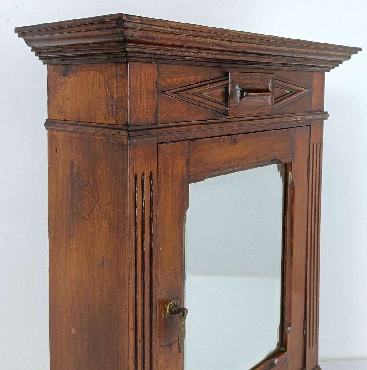 Large Kitchen Medicine Apothecary Bathroom Cabinet Beveled Glass  Barn Country S photo Furniture