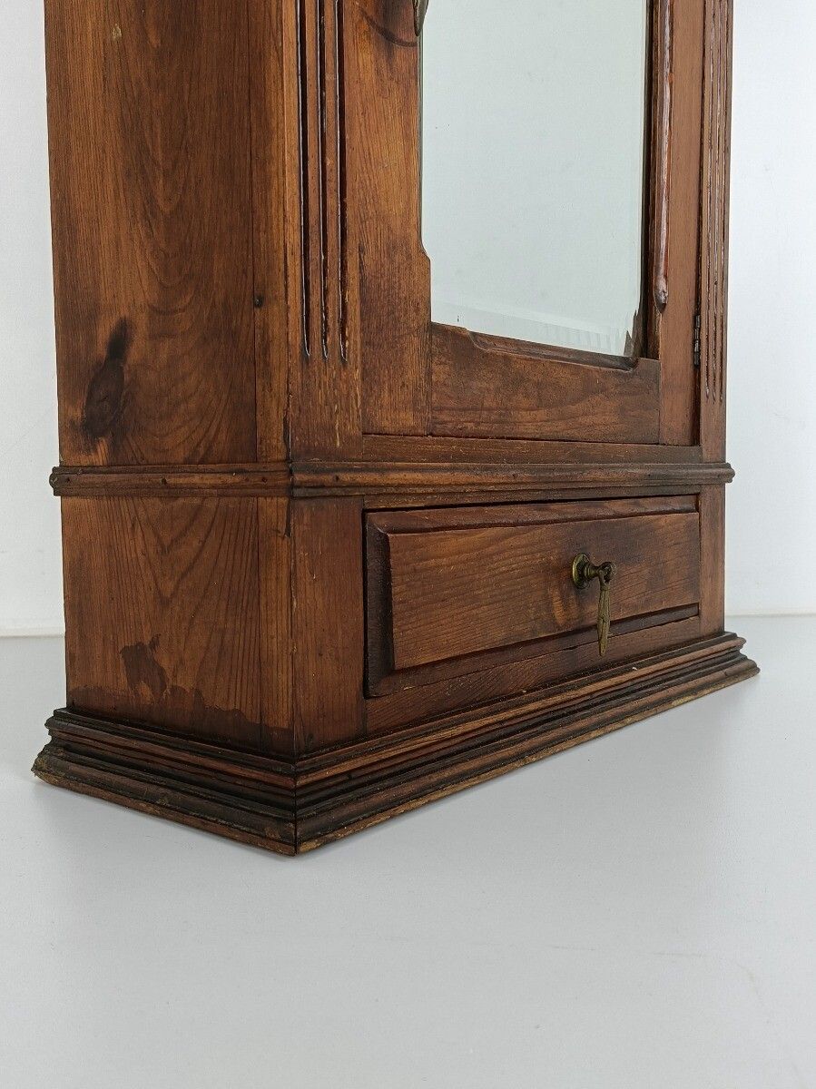 Large Kitchen Medicine Apothecary Bathroom Cabinet Beveled Glass  Barn Country S photo 416.0