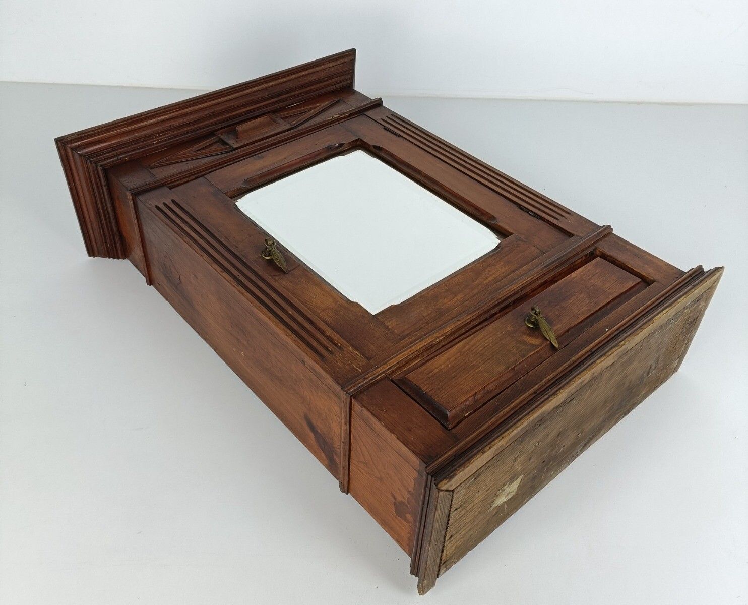 photo furniture Large Kitchen Medicine Apothecary Bathroom Cabinet Beveled Glass  Barn Country S
