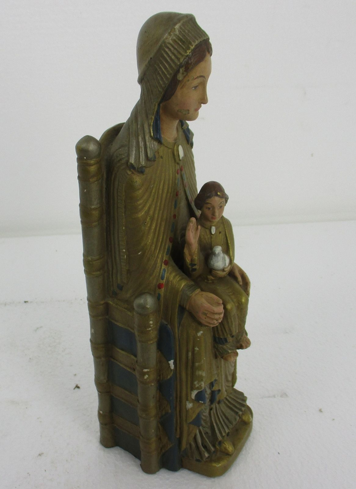 Statue Sitting Our Lady Virgin Mary Infant Jesus Sedes Sapientiae Leuven photo Art