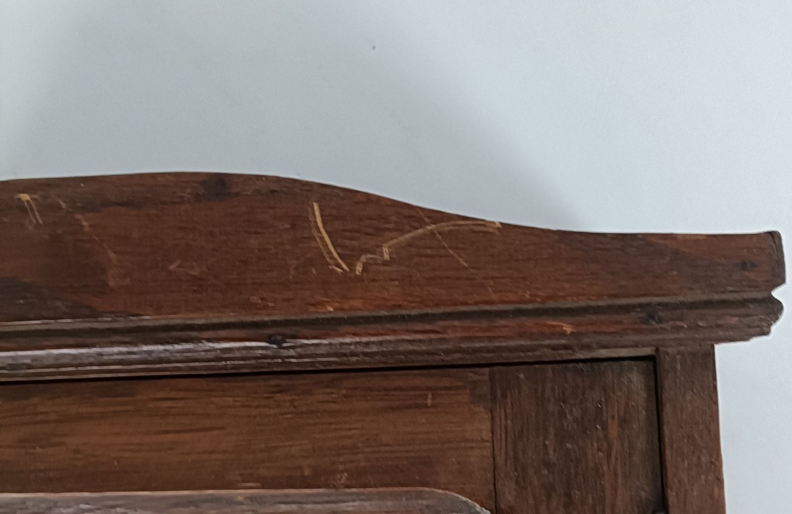 Antique Medicine Apothecary Cabinet Beveled Glass Carved Wood Bathroom Shaving photo 283.0