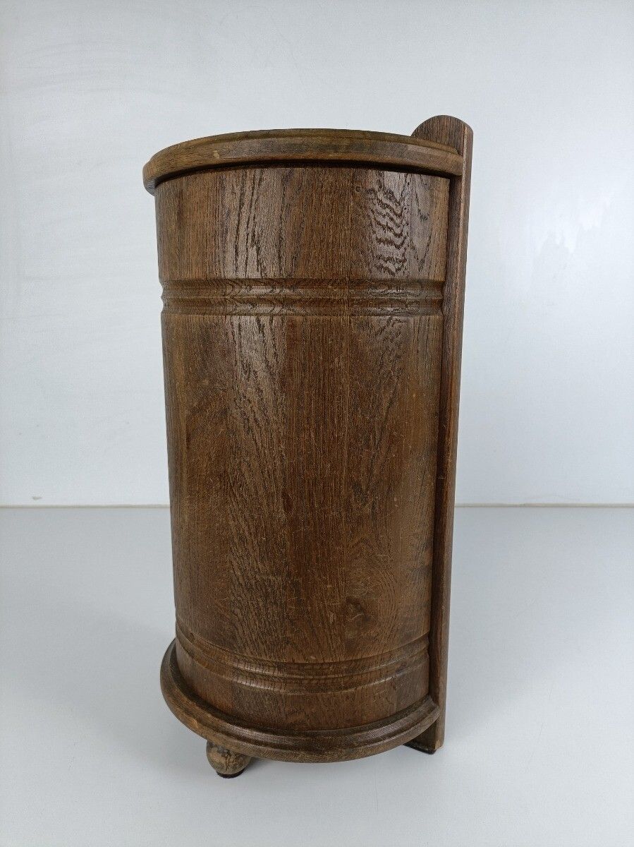 Cabinet Vintage Wood Storage French Bread Baguette France Open Top photo Furniture