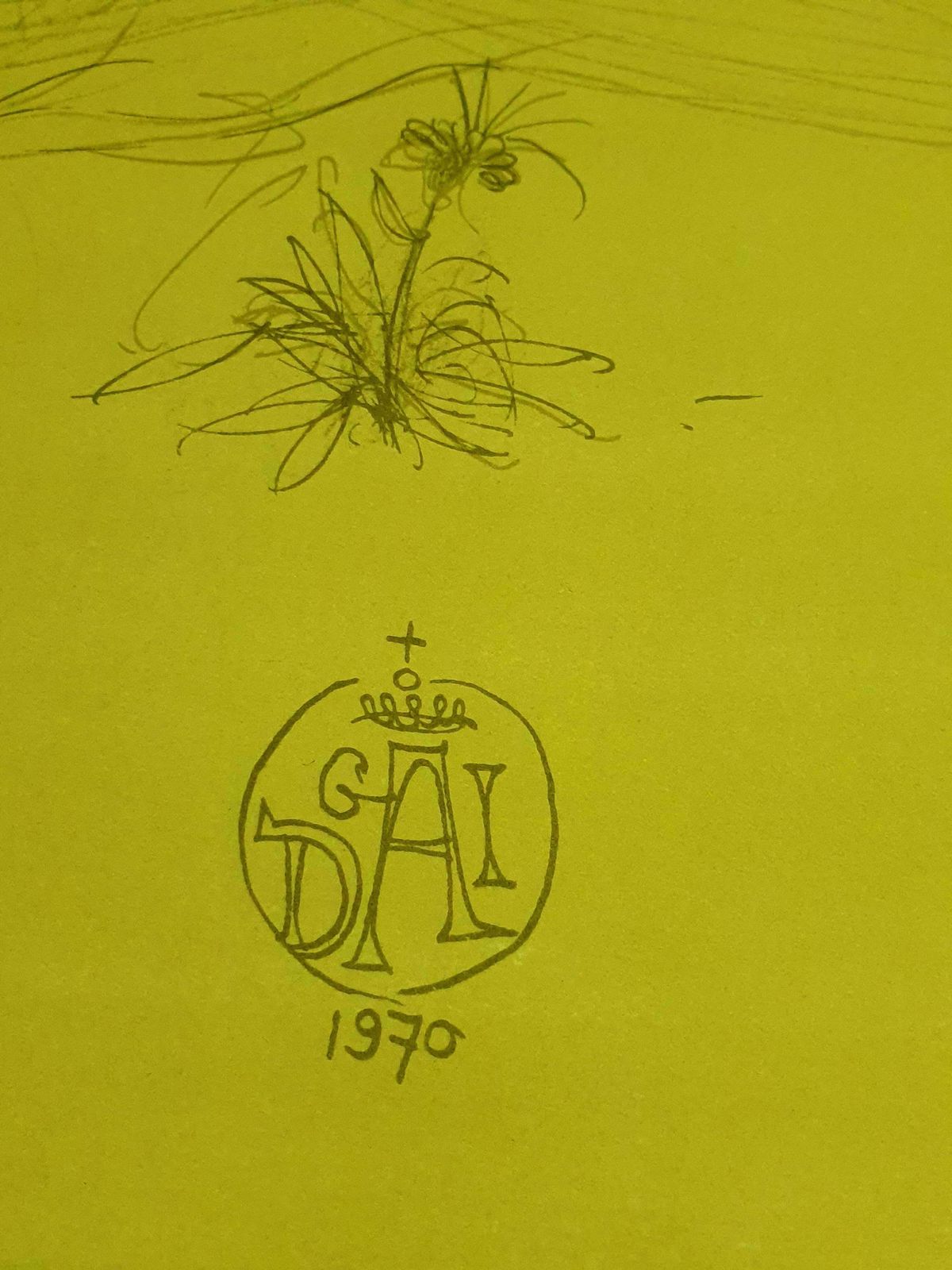 Salvador Dalí­Salvador Dali   Serenade   Lithograph1970 photo Art