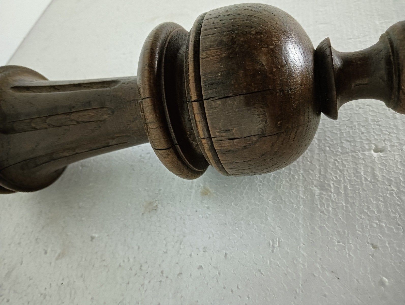 Large Reclaimed Carved Wood Large Spindle Baluster Trim Posts Pillar Salvaged photo 73.0