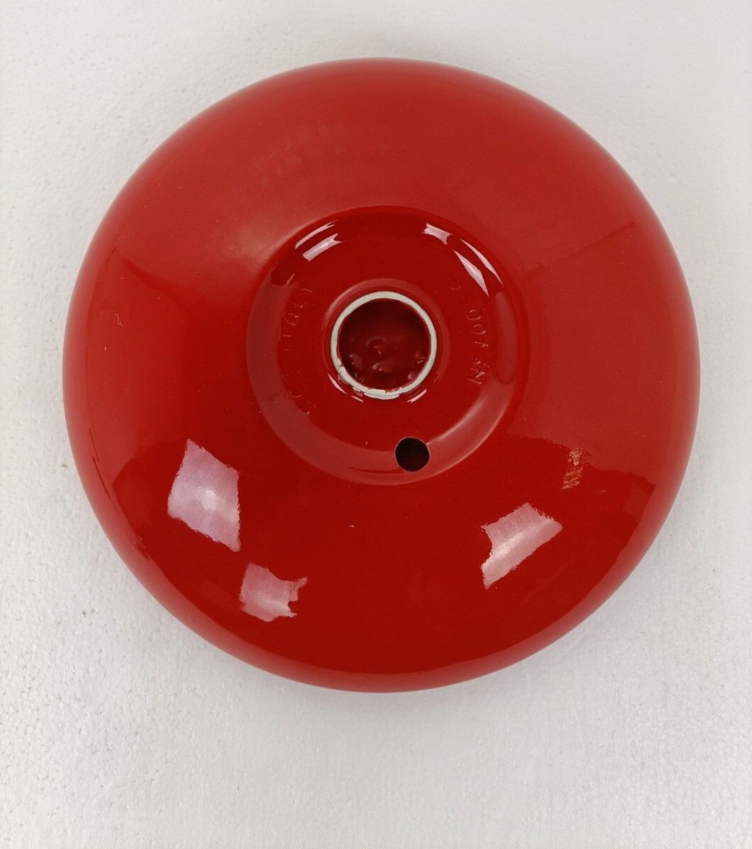 Pino Spagnolo For Sicart Italy, 1960/70's Space Age Dish Bowl Collector Red Ce photo 304.0