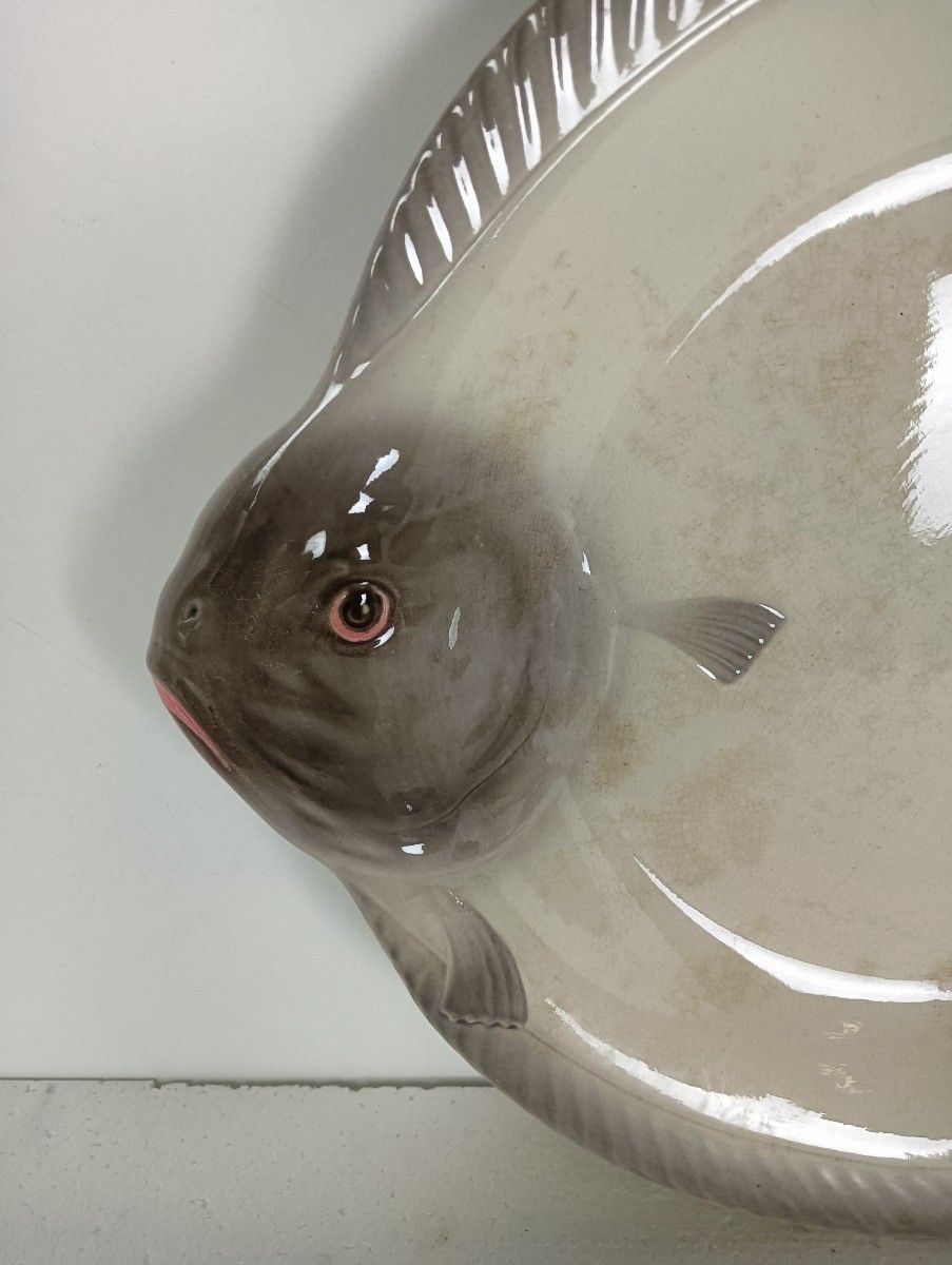 Fish Dish Plate Vintage Waechtersbach West Germany Porcelain Large Very Rare photo for sale