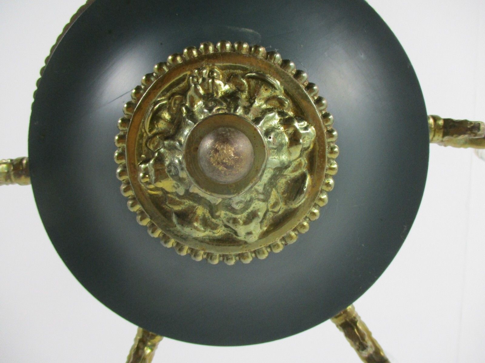 photo furniture 6 Arms Lights Pan Chandelier Revival French  Empire Vintage Modernist Brass