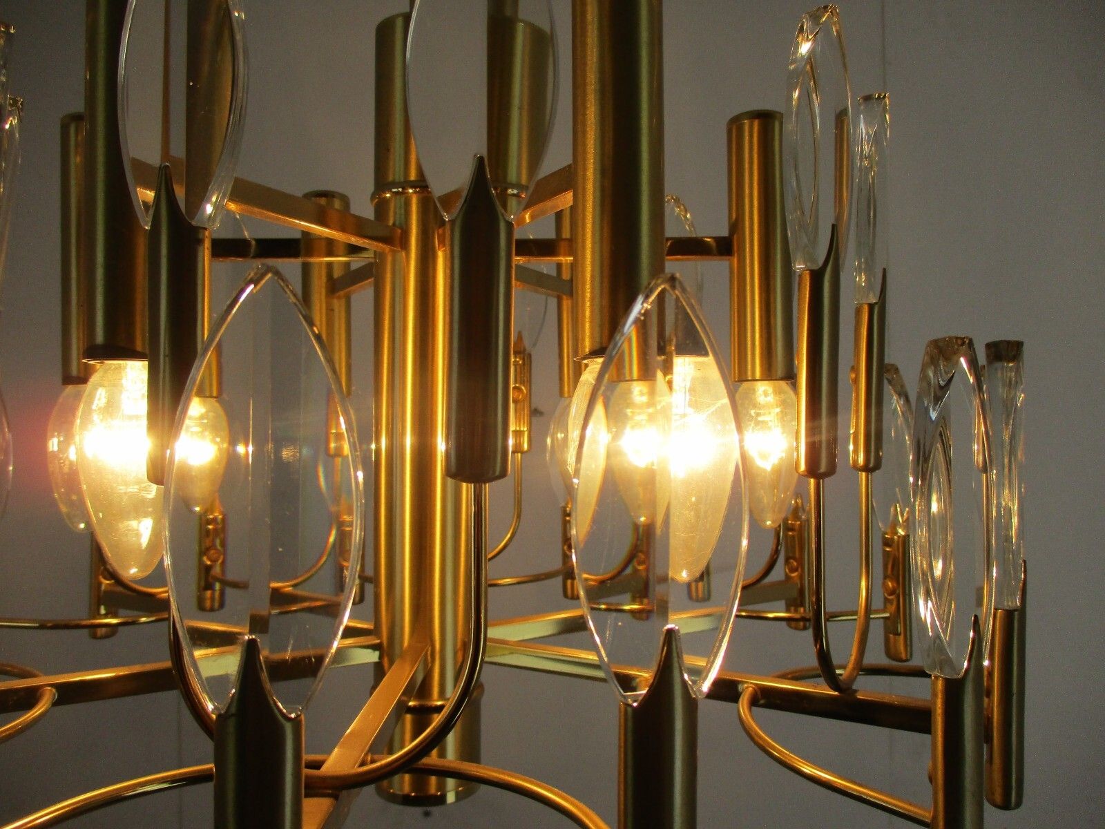 Hollywood Regency 1970s Chandelier Lamp Oscar Torlasco For Stilkronen Italy photo buy