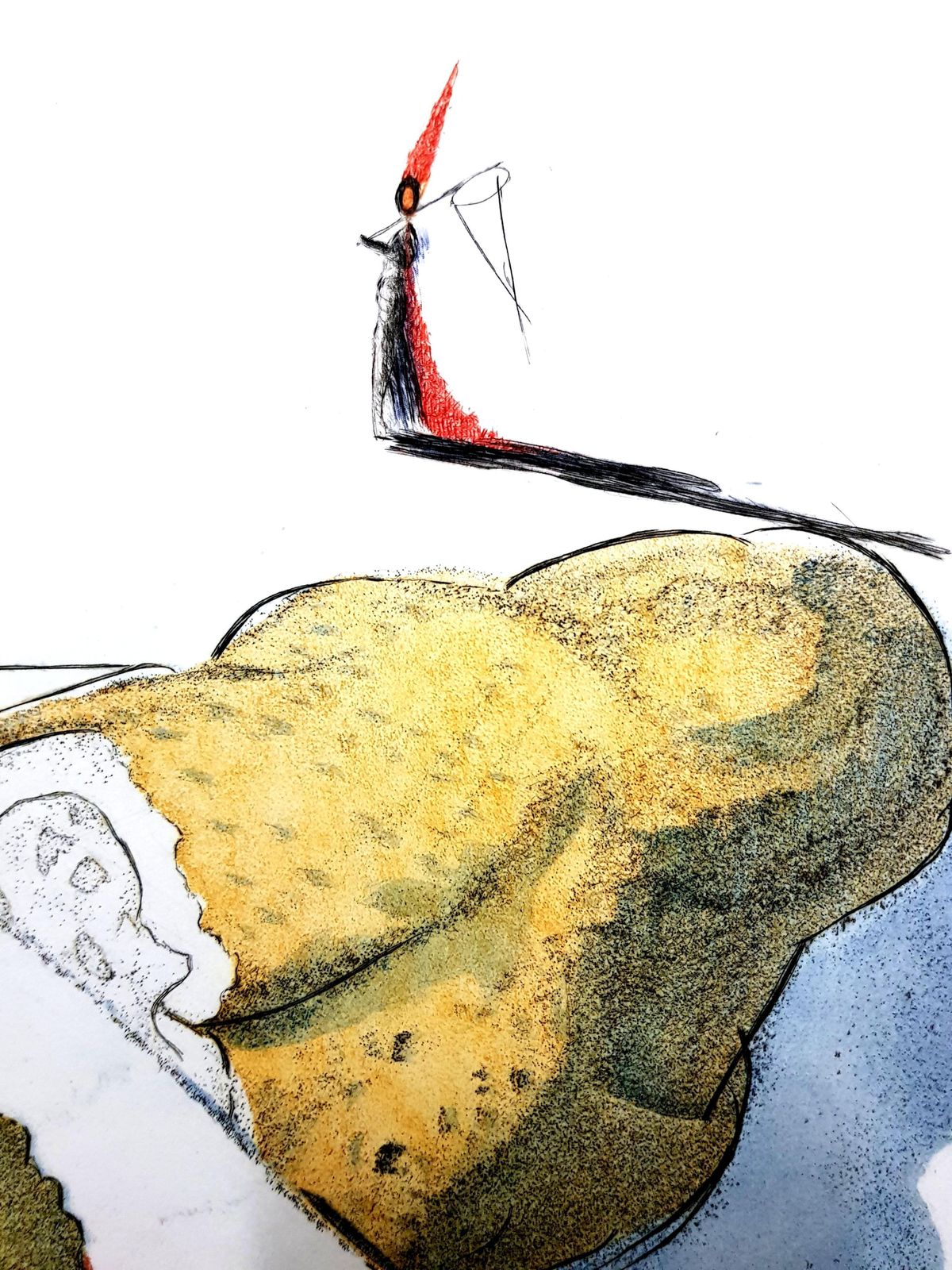 Salvador Dalí­Salvador Dali   Cut Cucumber   Original Etching1967 photo for sale