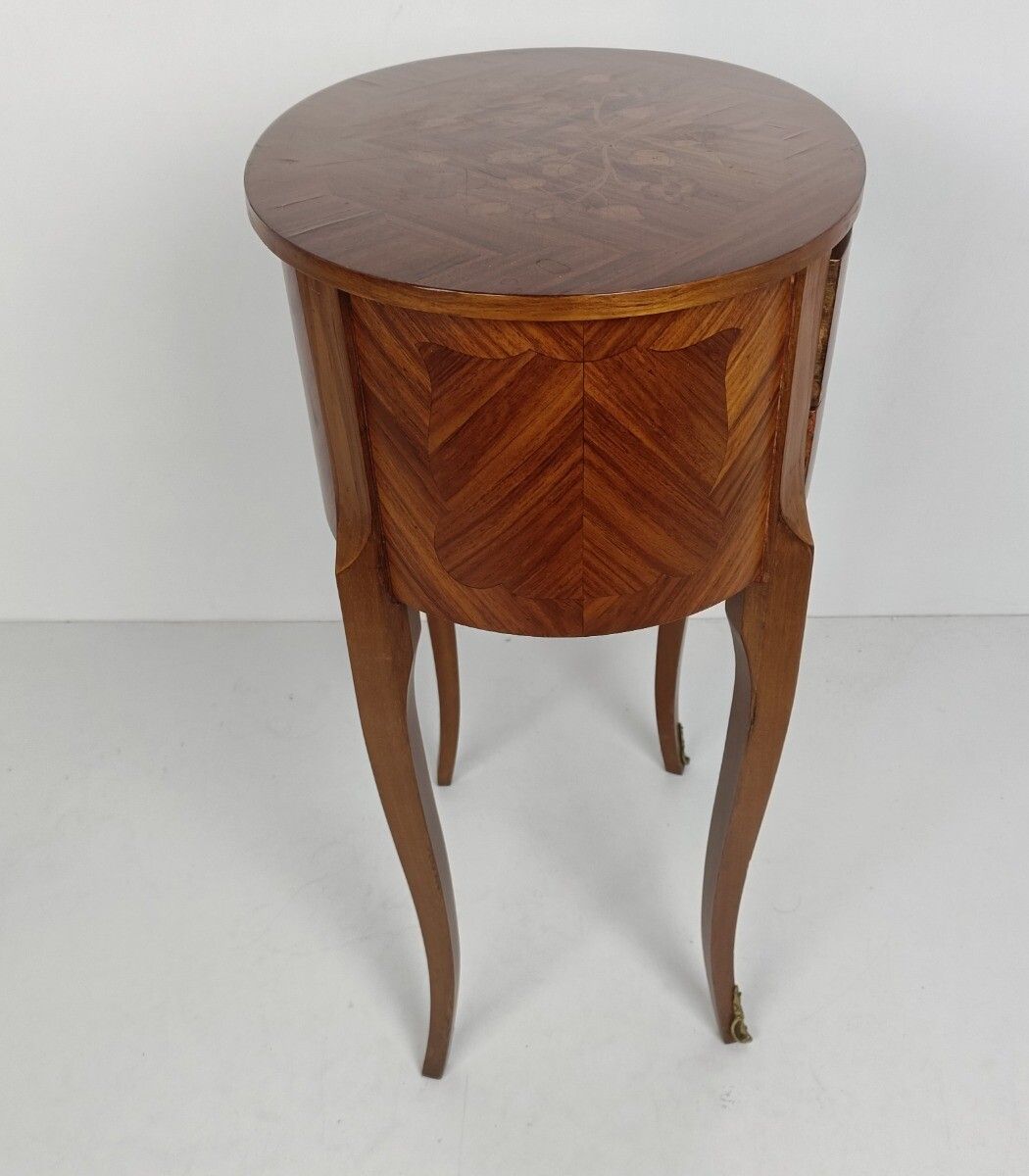photo furniture Gorgeous Marquetry Inlay Chest Of Drawers Dresser Cabinet Wood Italian End Table