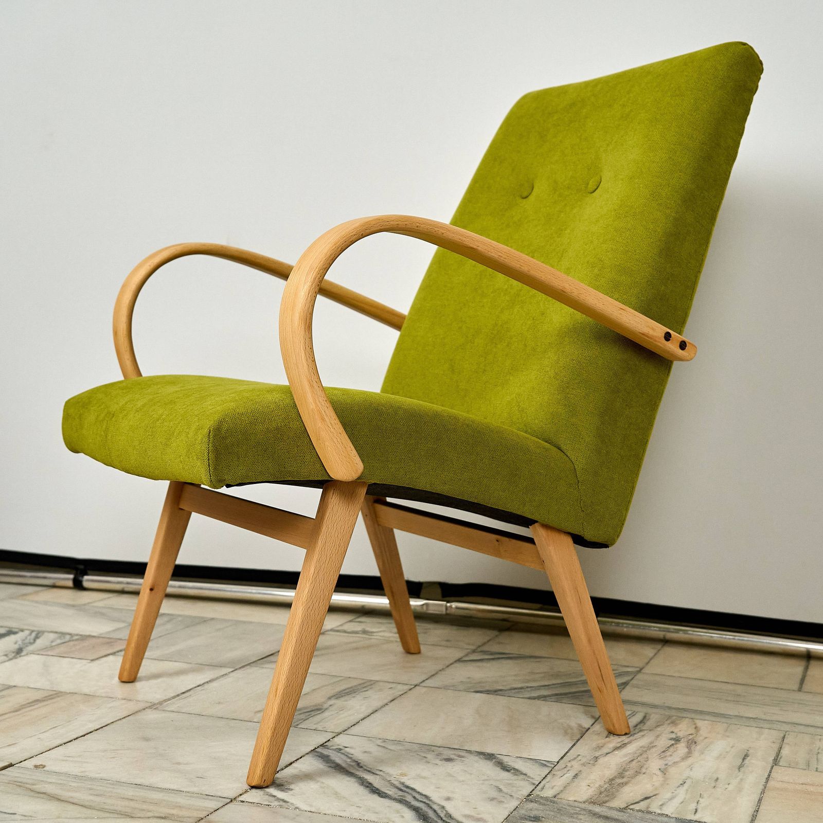 Armchair Designed By Jaroslav Smidek For Ton, Czechoslovakia 1960s. photo vintage