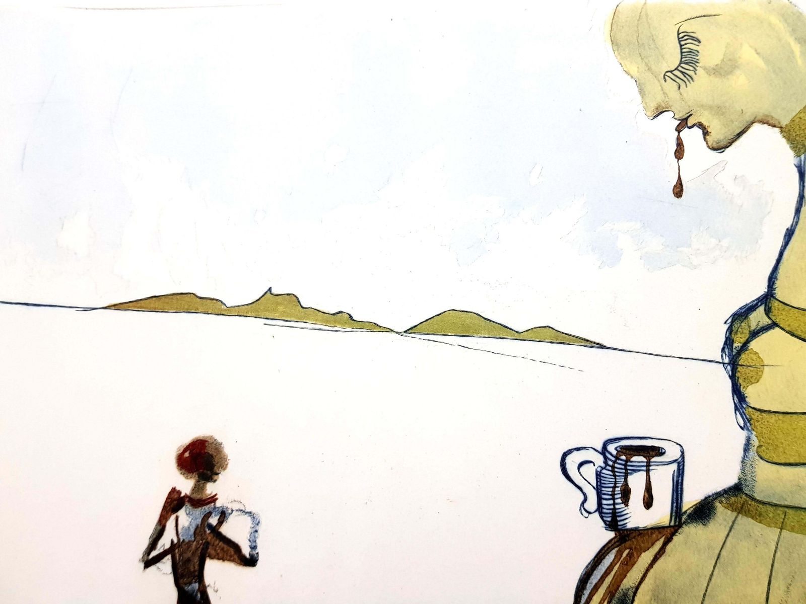 Salvador Dalí­Salvador Dali   Cup Of Chocolate1967 photo buy