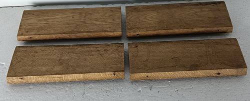Set Of 4 Ornate Carved Wooden Trims Pediments Antique Reclaimed Architectural Sa photo vintage