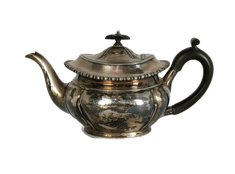 Art Nouveau Silver Plated Teapot Antique Joseph Rodgers And Sons Sheffield