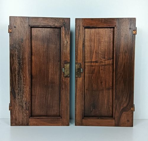 Pair Door Panels Antique Pillars Carved Wood Antique Reclaimed Architectural Sal photo vinterior