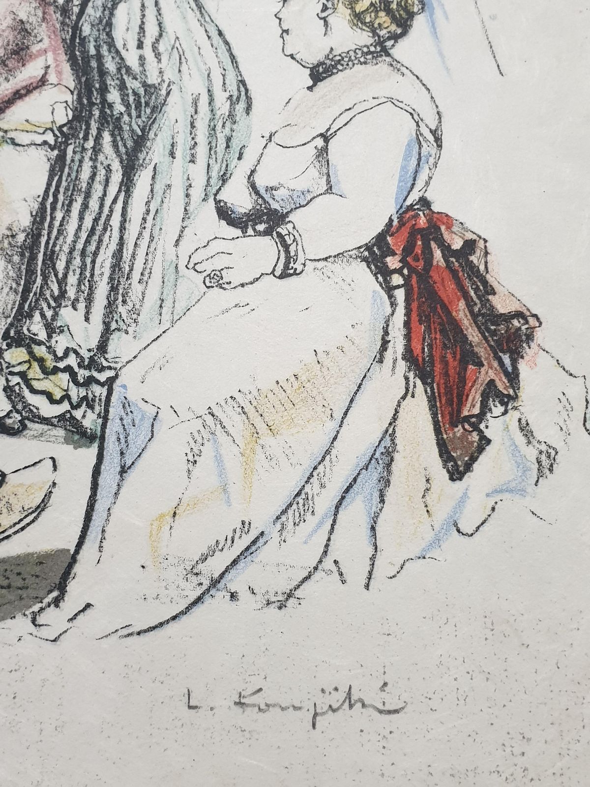Léonard Tsugouharu Foujitaleonard Foujita   House Of Delights   Original Signed Lithographcirca 1960 photo 1818.0