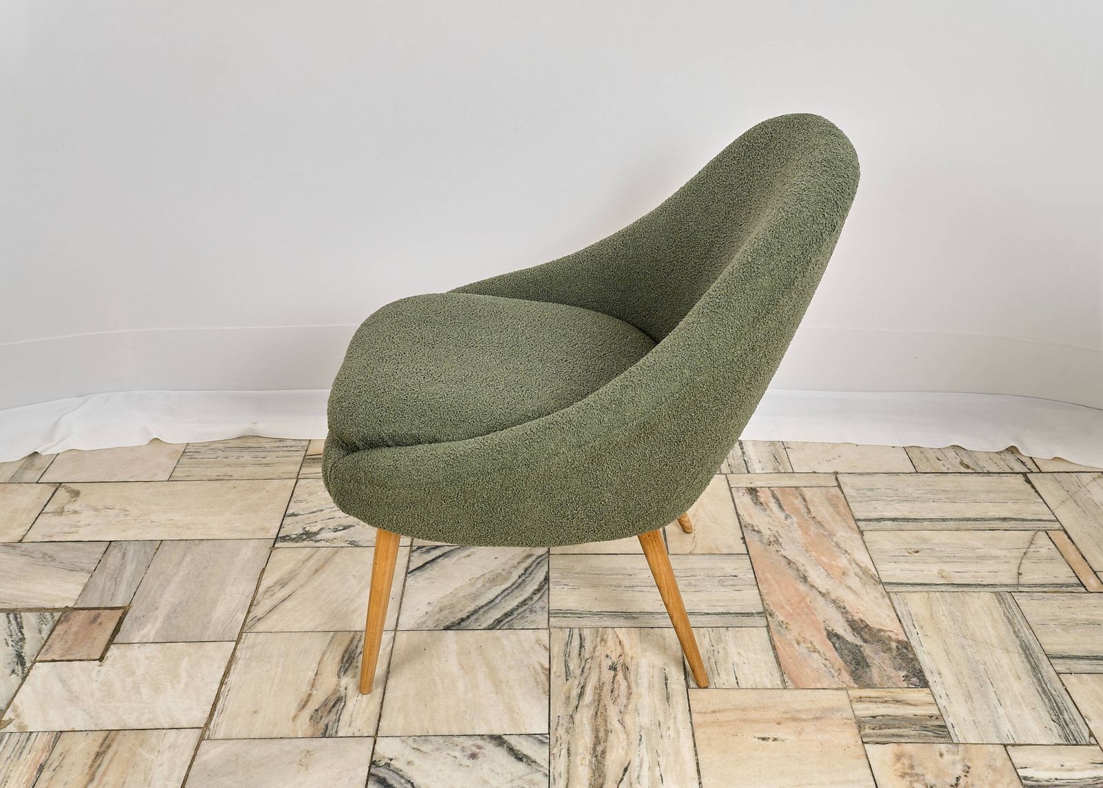 Club Armchair Czechoslovakia 1960s. Vintage photo Furniture