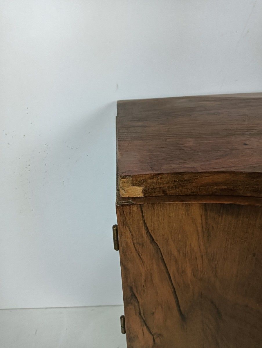 Antique Art Deco Art Nouveau  Side Cabinet End Table Nightstand Farmhouse Style photo furniture
