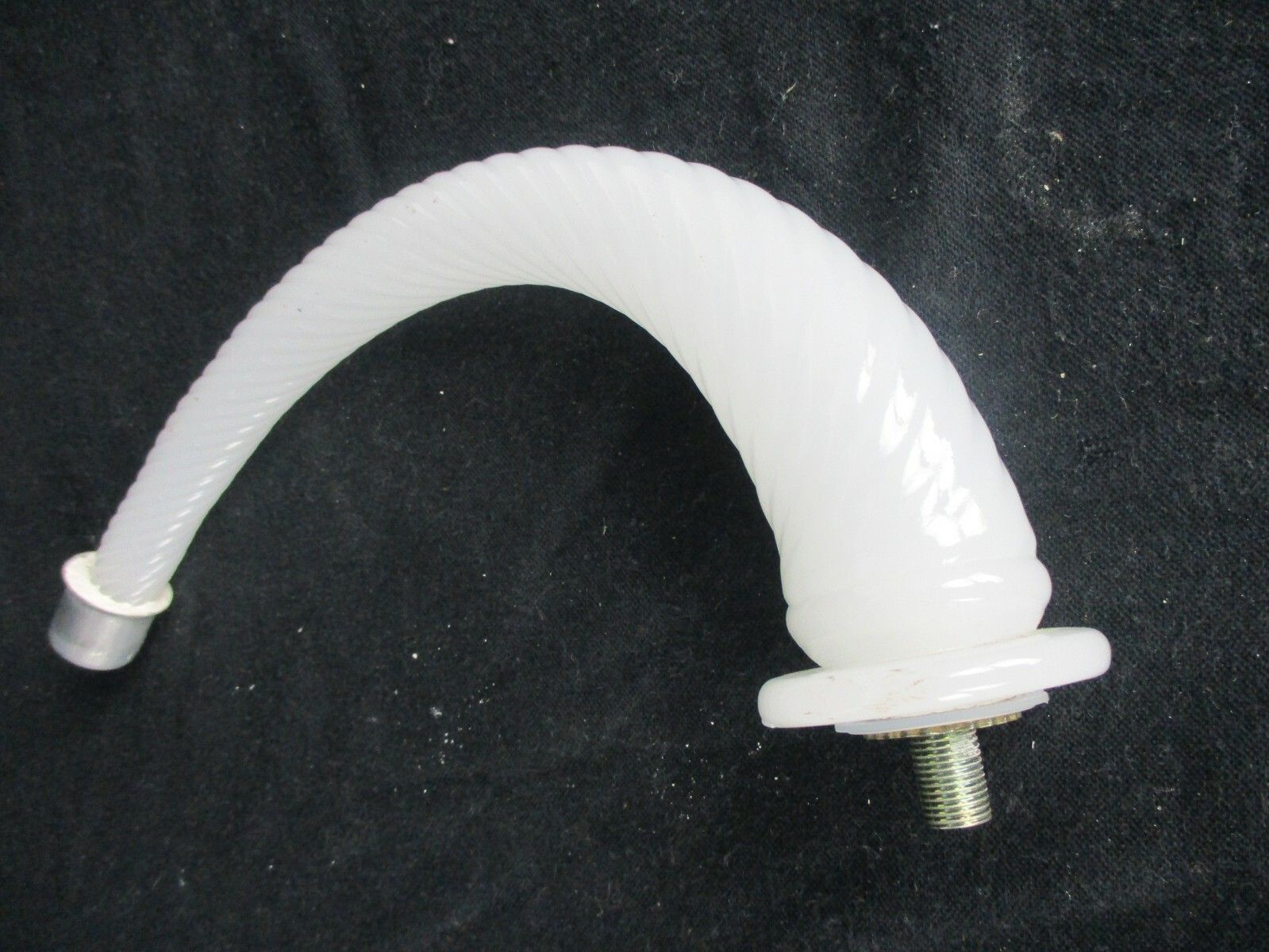 Venetian Murano Part Chandelier Arm Hand Blown White Art Glass Italy Reclaimed