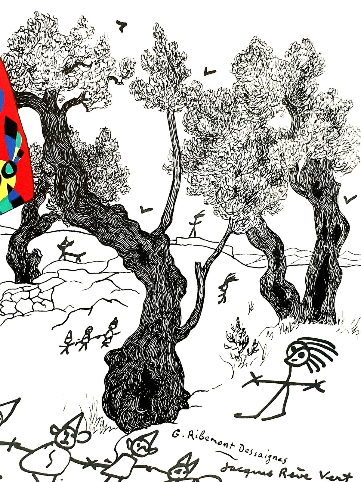 Joan Mirójoan Miro   The Party   Original Lithograph1956 photo Art