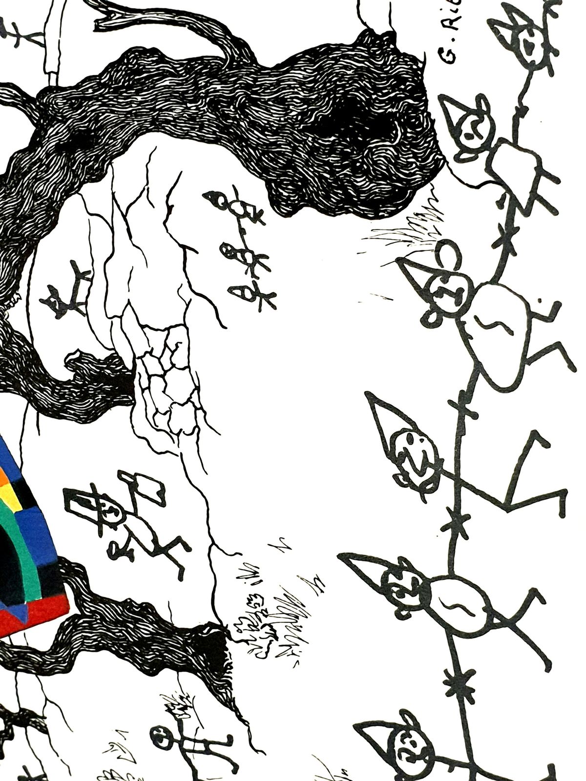 Joan Mirójoan Miro   The Party   Original Lithograph1956 photo vinterior