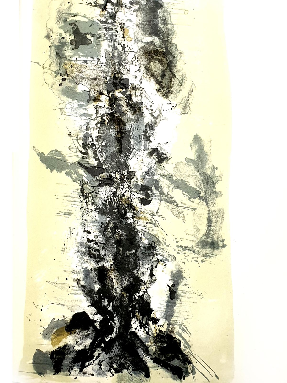 Zao Wou Kizao Wou Ki   Original Lithograph   Abstract Composition1962