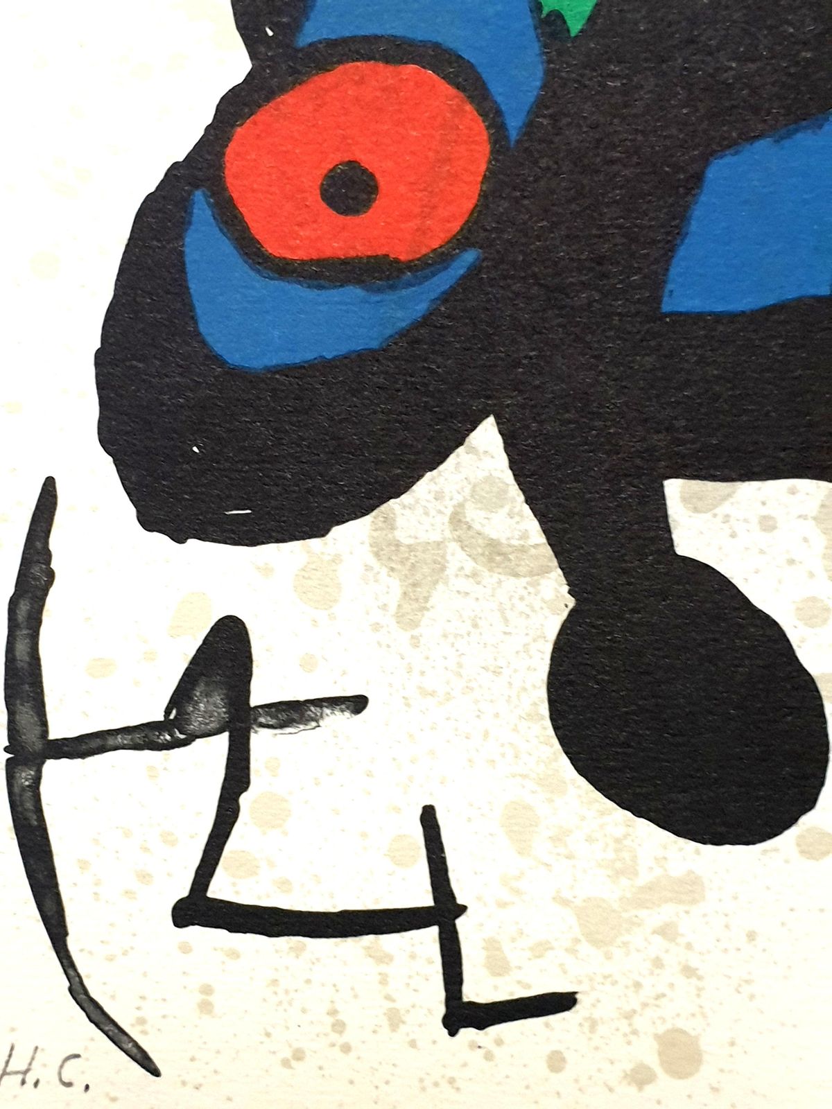 Joan Mirójoan Miro   “Plate I” From “Oda À Joan Miró”   Lithograph1973 photo for sale