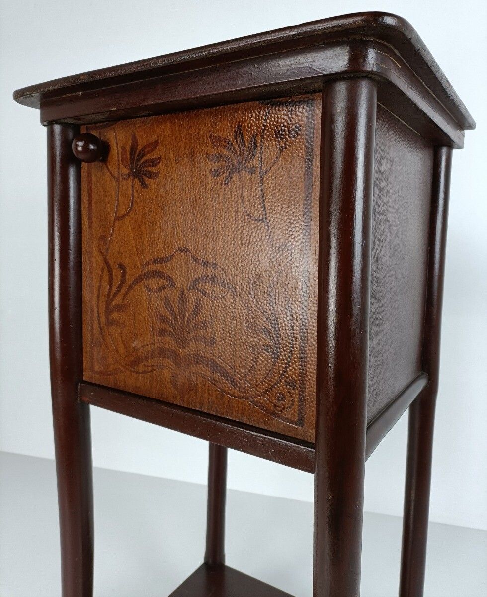 Hallway Cabinet Nightstand Bedroom Table Hall Cabinet End Side Antique Jugendsti photo Furniture