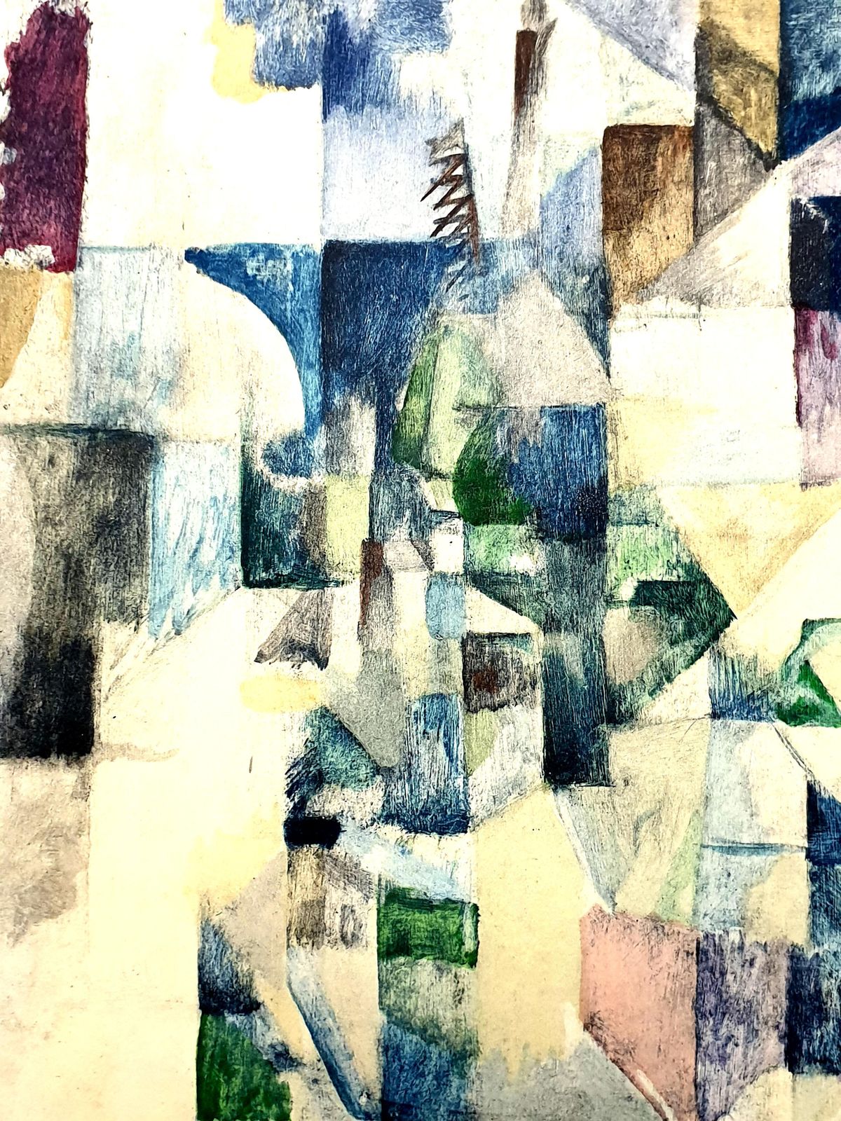 (After) Robert Delaunay(after) Robert Delaunay   La Fenêtre No. 2   Pochoir1957 photo furniture