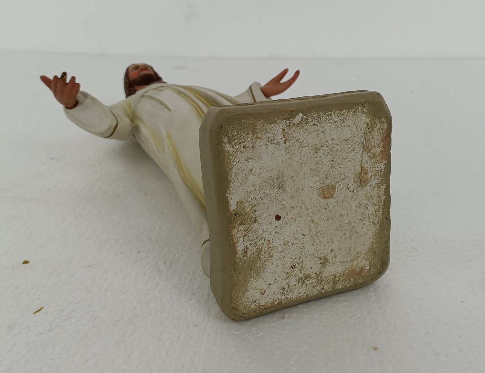 photo furniture Large Statue Jesus Christ Sacred Heart Open Arms Polychrome French Venez Chez Mo