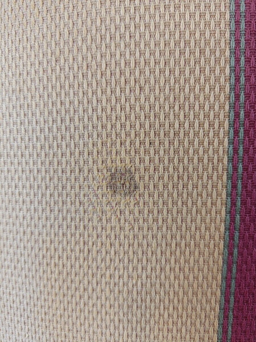 photo furniture Large Antique  Footstool Foot Rest Wood Fabric  Ottoman Louis XV Style