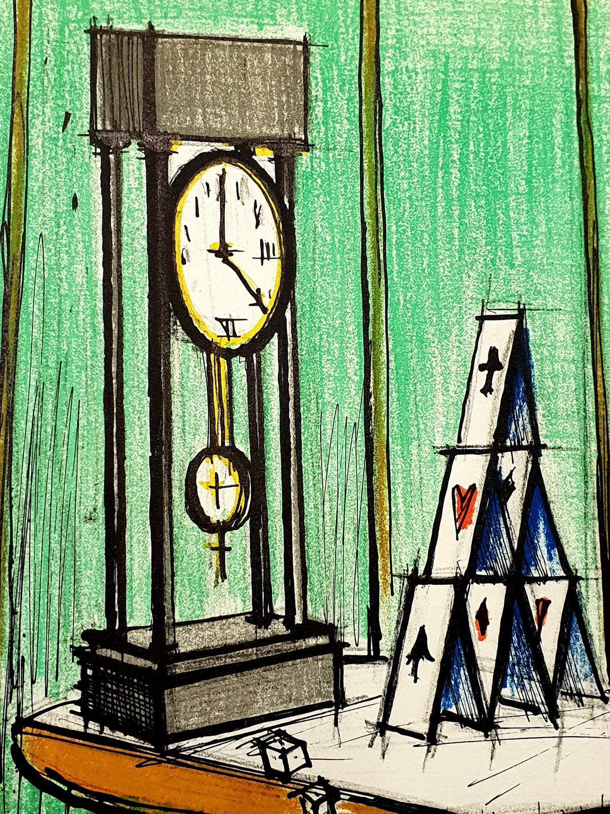 Bernard Buffetbernard Buffet   House Of Cards   Original Lithograph1979 photo Art