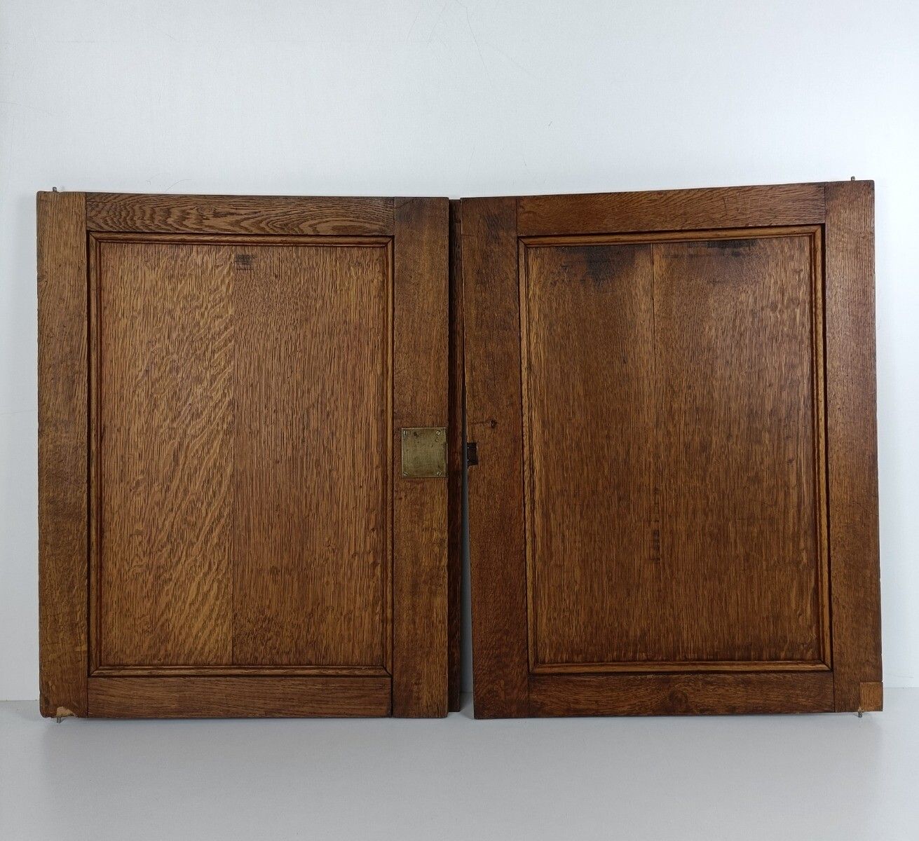 Pair Antique Hand Carved Wood Door Panels Reclaimed Architectural Salvaged Flowe photo buy
