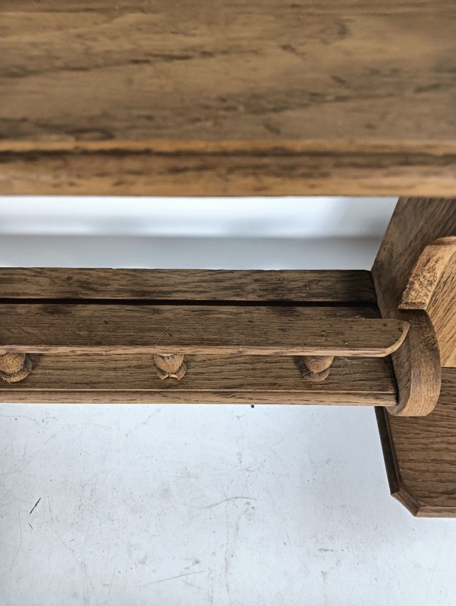 Gorgeous Antique Large Coat Hat Rack Flanders Carved Wood Spindles Farmhouse Sty photo for sale