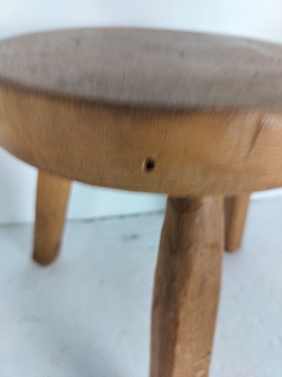 Vintage Milking Stool Pedestal Plant Stand Side Table Farmhouse Barn Style Tripo photo Furniture