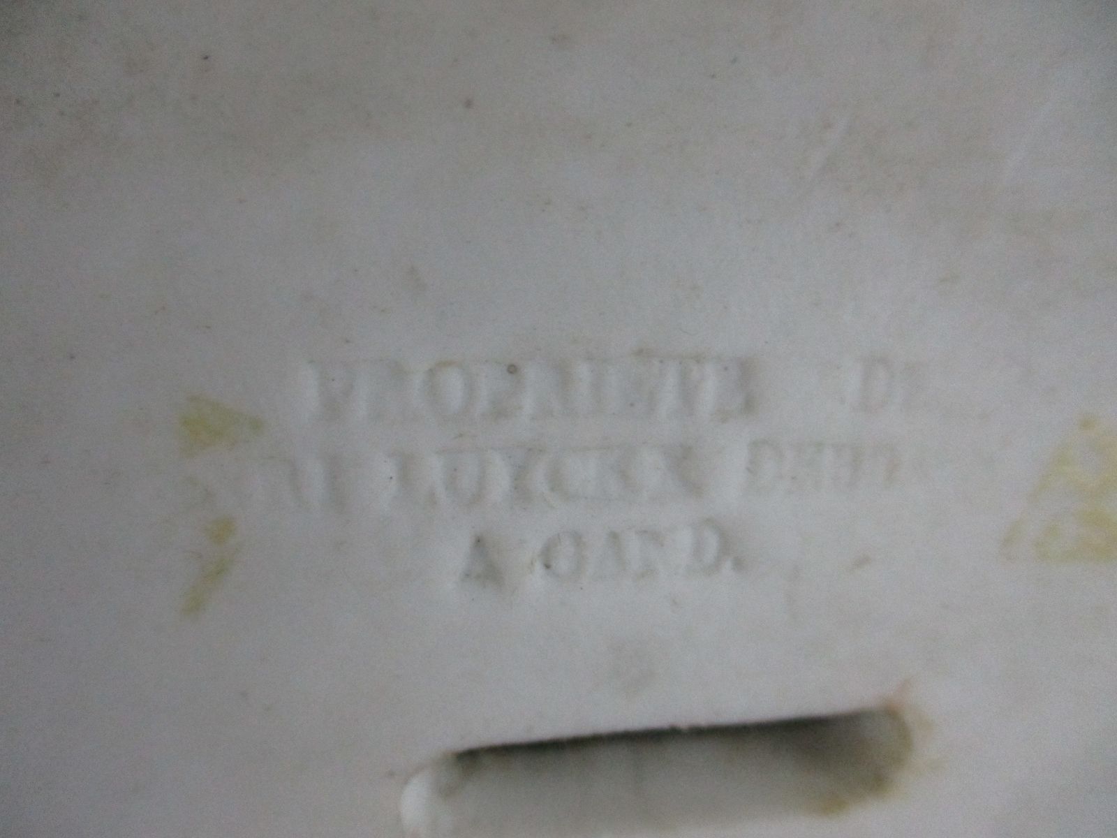 photo for sale Antique 1900 Bisque Statue Virgin Mary Our Lady Madonna Infant Jesus Marked 14