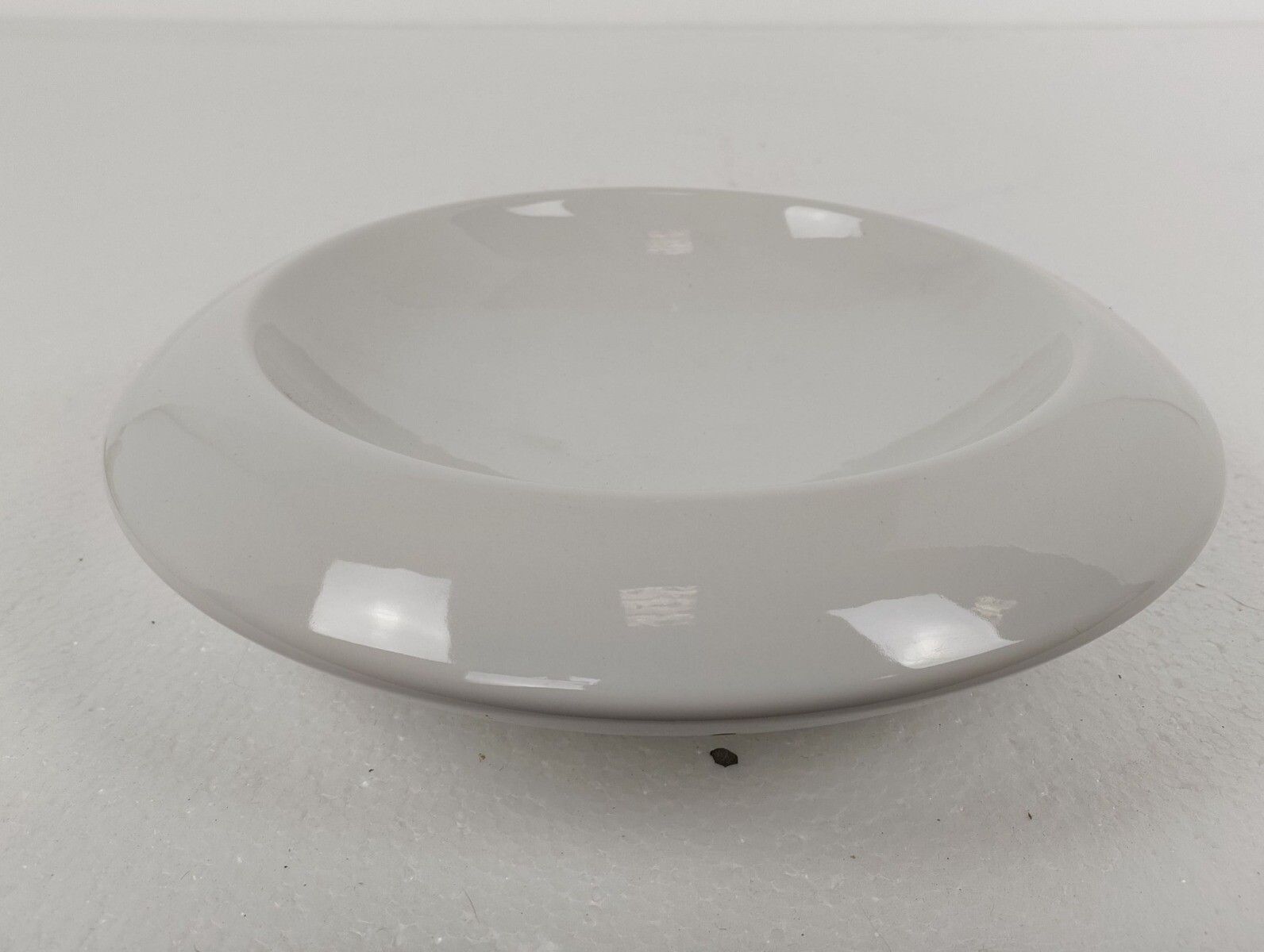 Pino Spagnolo For Sicart Italy, 1960/70's Space Age Dish Bowl Collector White photo vinterior