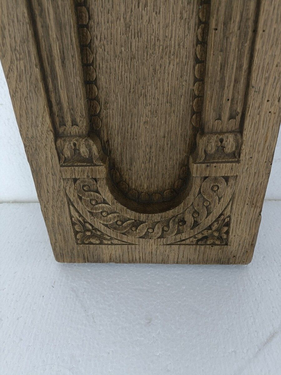 Gorgeous Antique Hand Carved Wooden Gothic Panel Pediment Salvaged Reclaimed  photo furniture