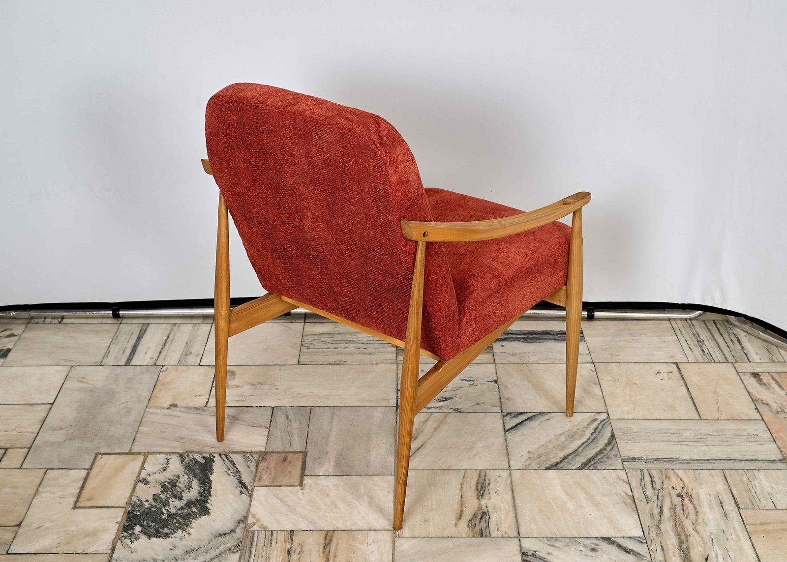 Armchair With Footrest Czechoslovakia 1960s photo for sale