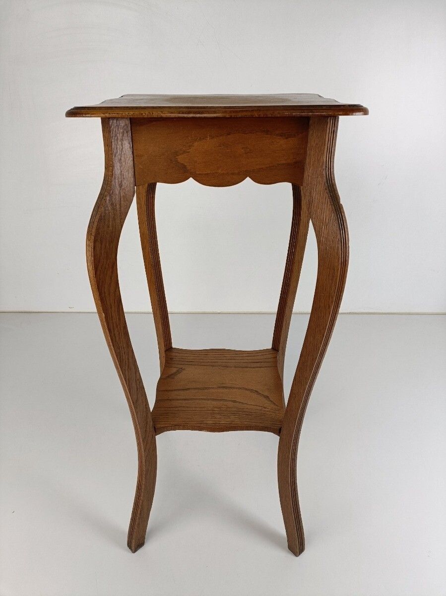 Art Nouveau Side Coffee Table Pedestal  Two Tier  Plant Stand Bonsai Stand Farmh photo 244.0