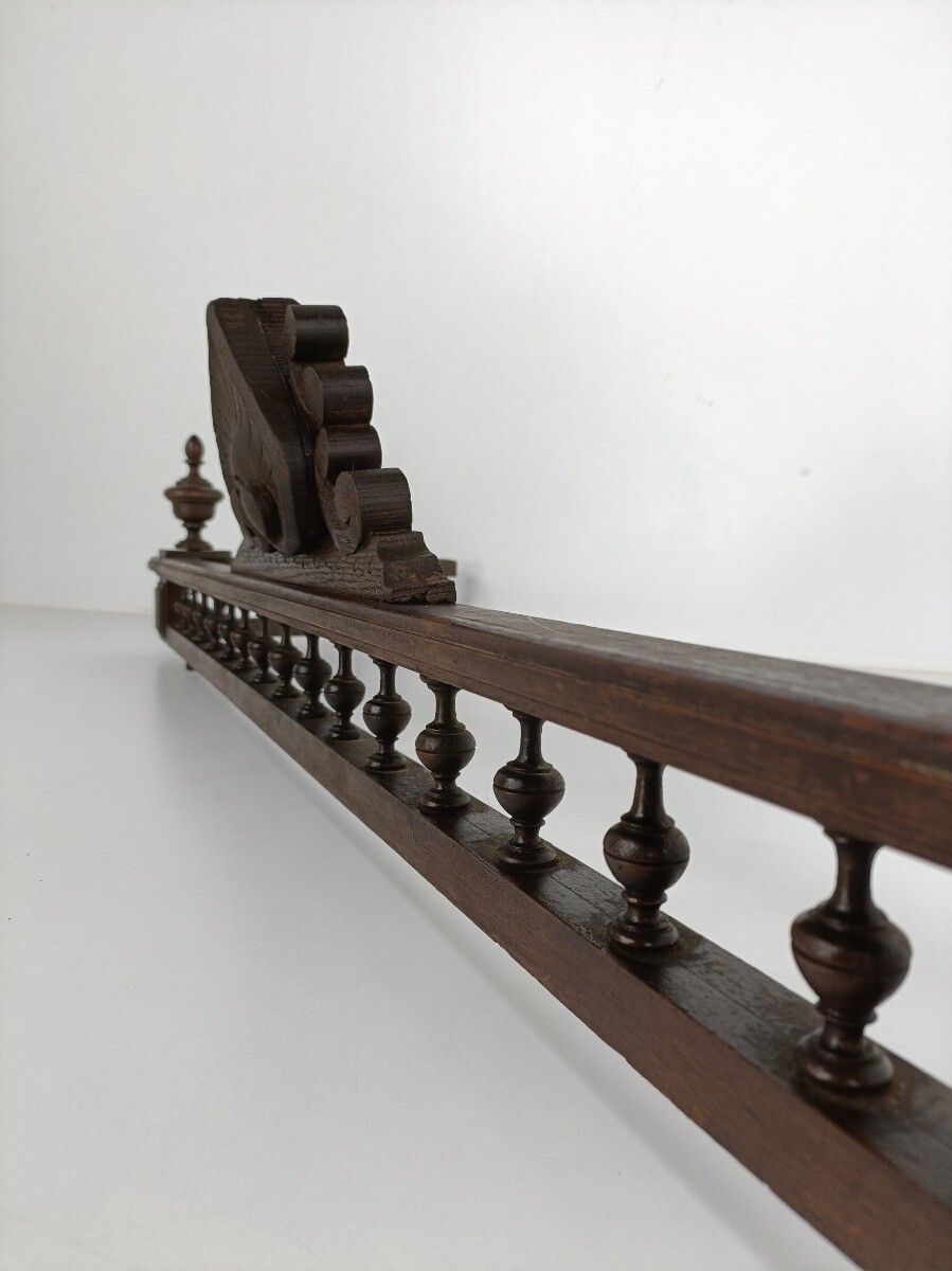 Xl Beautiful Hand Carved Wood Pediment Ornate Over Door Architectural Reclaimed photo vintage