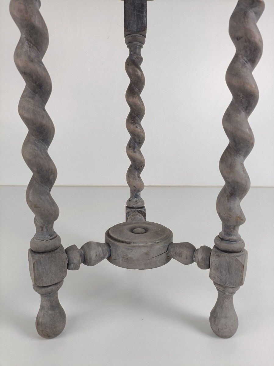 Barley Twist  Wooden Side Wine Table Pedestal Plant Bonsai Stand Two Tier Barn C photo 190.0